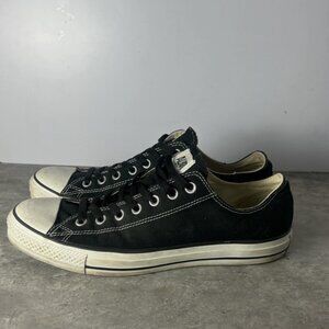 Converse M9166: Chuck Taylor All Star Unisex Ox Low Top Black Sneakers  Size 11